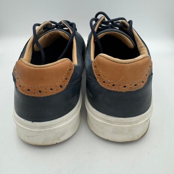 Johnston & Murphy Golf Spikeless Waterproof Oxford Shoes Men’s 12 Navy Leather main image 4
